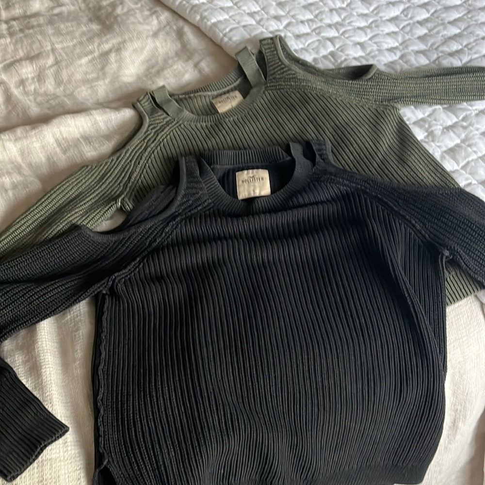 Two Hollister sweaters